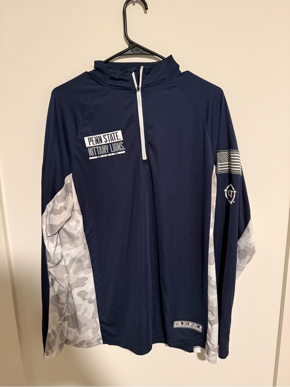 Penn State Wrestling Colosseum Navy  Performance Quarter-Zip